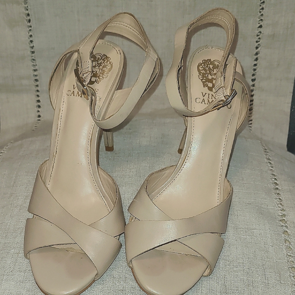Vince Camuto Women's Nude Strappy Heels